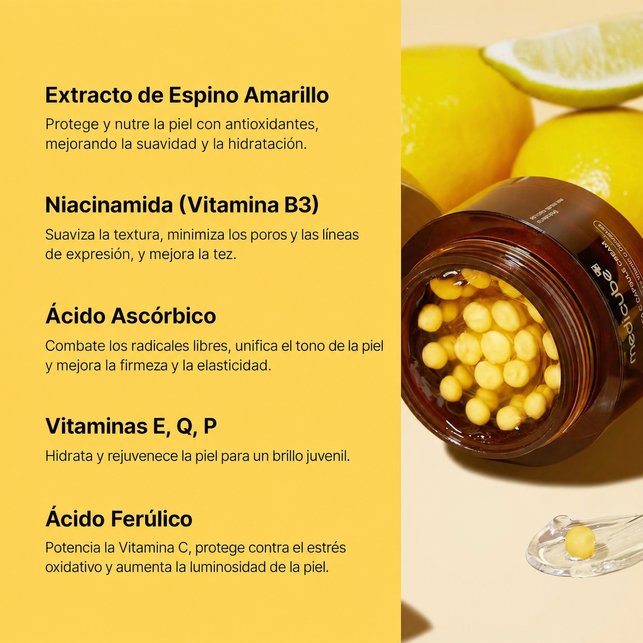 Medicube Crema cápsula con vitamina C profunda | Liposoma Vitamina C Golden Capsule